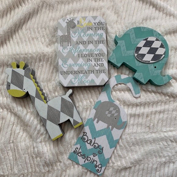 Wall Art Animal Nursery Decor From Hobby Lobby Poshmark